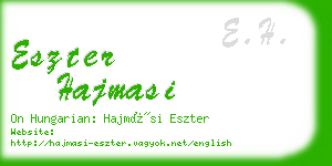 eszter hajmasi business card